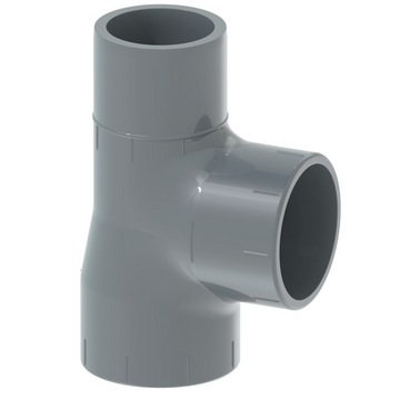 PRO-FIT T-kus 90° rovnoramenný PVC-U metrický