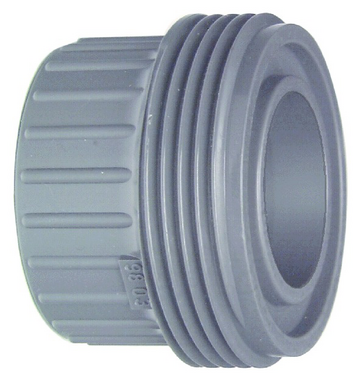 Závitová část šroubení PVC-C metrické