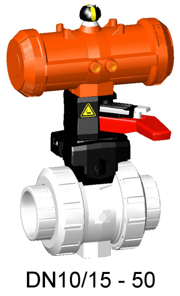 PVDF Standard kulový ventil typ 232