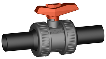 Kulový ventil typ 375 PVC-U