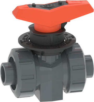 Měřící kulový ventil typ 523 Pro PVC-U