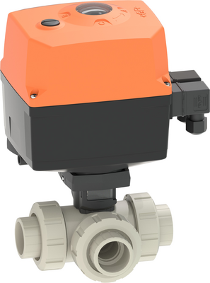 PP-H Standard 3-cestný Kulový ventil typ 543 Pro