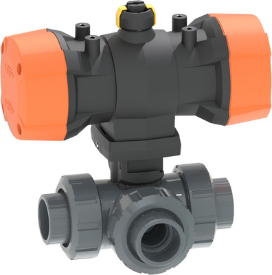 3-cestný kulový ventil typ 543 Pro P PVC-U
