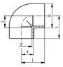 PVDF Standard Koleno 90°