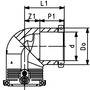 ELGEF Plus Koleno 90° PE100