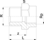 Redukce PVC-U R Rp