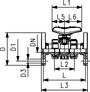 PVDF Standard kulový ventil typ 546 Pro