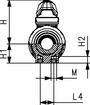 PVDF Standard kulový ventil typ 546 Pro
