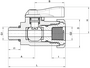Laboratorní kulový ventil typ 522 PVC-U