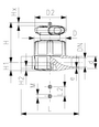 PVDF Standard membránový ventil typ 515