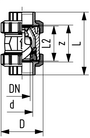 Zpětný ventil typ 562 PP-H Standard
