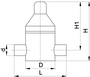 PP-H Standard Barostatický ventil typ V86