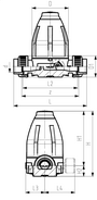 Barostatický ventil typ 586 PVC-U
